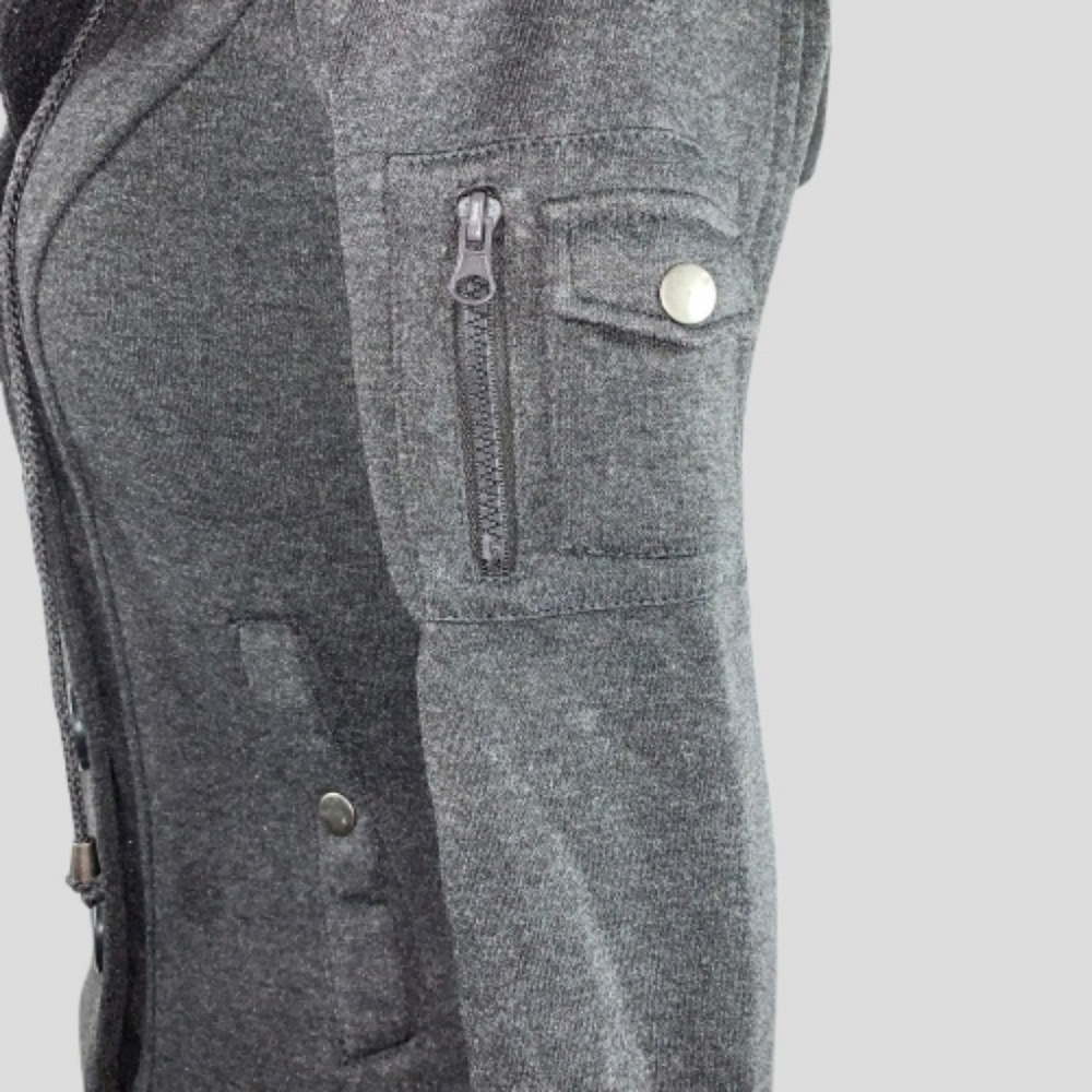 💥Host Pick💥Grey DoubleBreasted Pea Jacket w/Hood - Picture 8 of 8